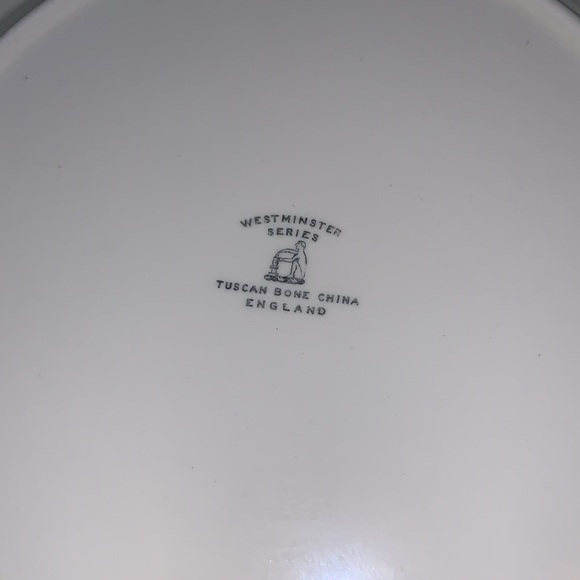 0610 Set of 2 Westminster Series Tuscan Bone China Salad Plates - Picture 6 of 7